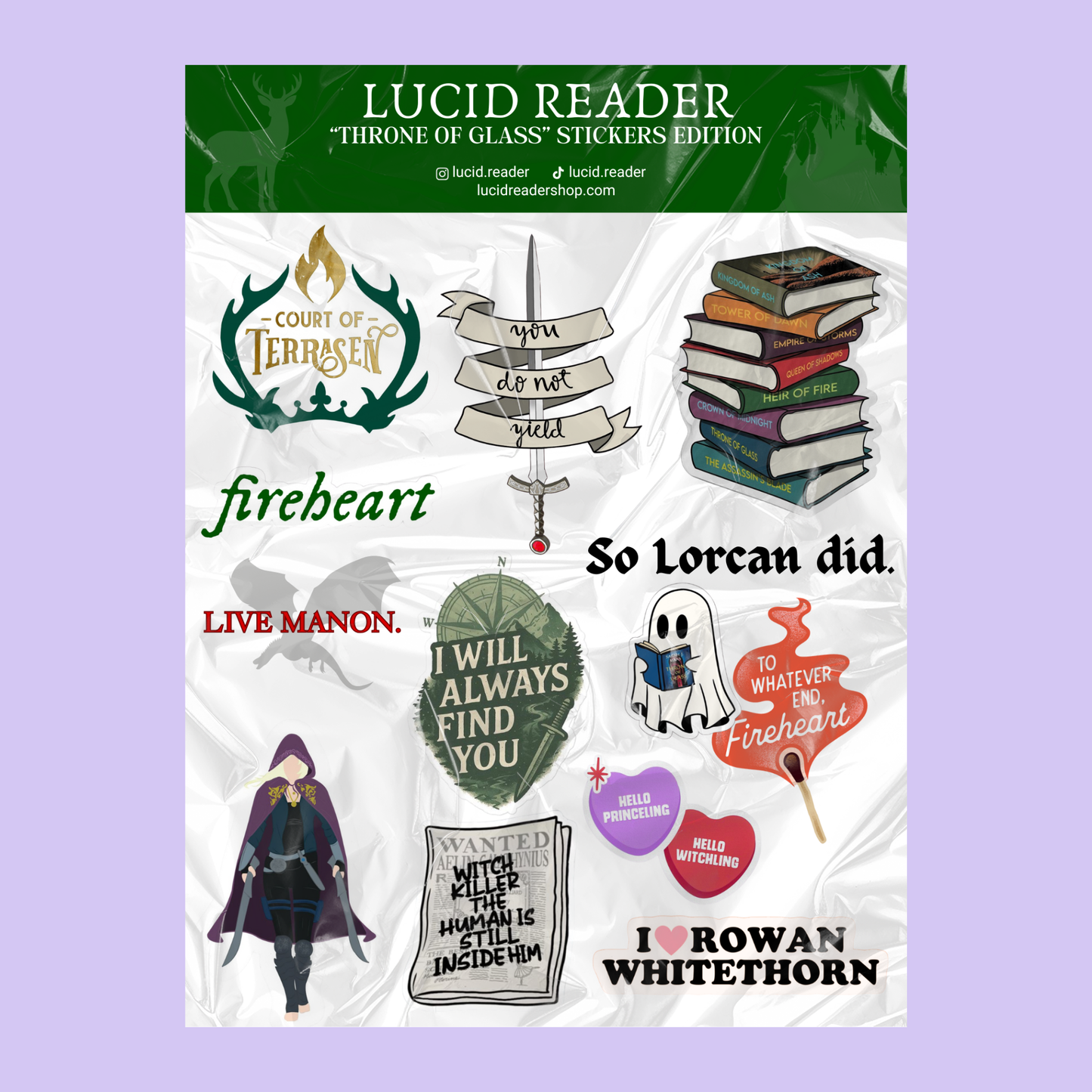 Throne of Glass Stickers